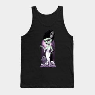 Cute Kawaii Chibi Bride of Frankenstein Tank Top